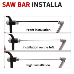 8-in-1 Steel Saw Metal Wood Glass 6 Blades Tool