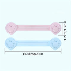 3pcs Baby Safety Locks Drawer Locks Multifunctional Baby Protection Locks