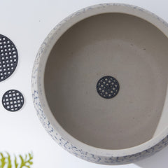 50pcs Flower Pot Leak-proof Screen Pot Bottom Grid Round Gasket