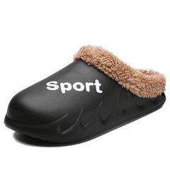 Flame Plush Slide Slippers For Men Women