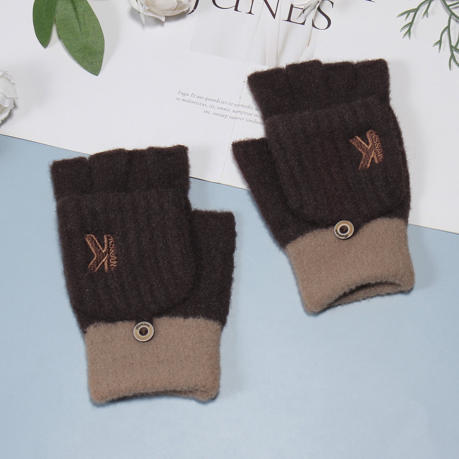Men's Winter Knitted Fleece Gloves - Snow Weather