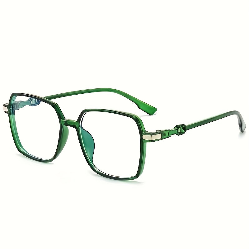 Light Blocking Glasses Jelly Square Clear Lens Computer Glasses