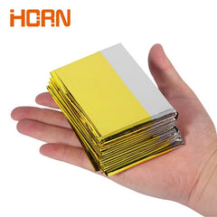 2pcs Emergency Blanket Outdoor First Aid Military Rescue Kit
