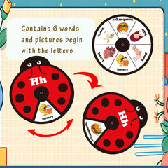 Literacy Spinning Wheel Letters & Numbers 1-10