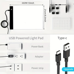A4 LED Light Board for Diamond Painting Kits