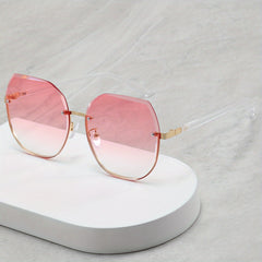 Stylish Rimless Men's Sunglasses for Street Photography