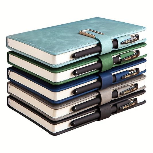 A5 120 Sheets Double Sided Writing Leather Notebook