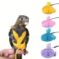 Ultralight Cockatiel Flying Harness Secure Parrot Leash