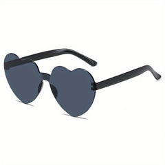 Y2K Heart Sunglasses for Women Men Party Beach Sun Shades
