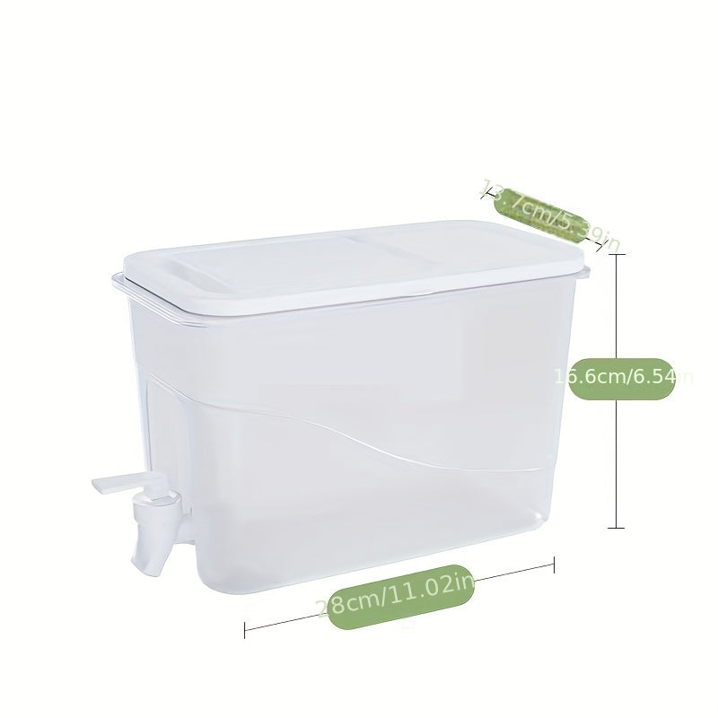 Large Capacity Beverage Dispenser With Faucet, 4L Cold Kettle For Fruit Juice