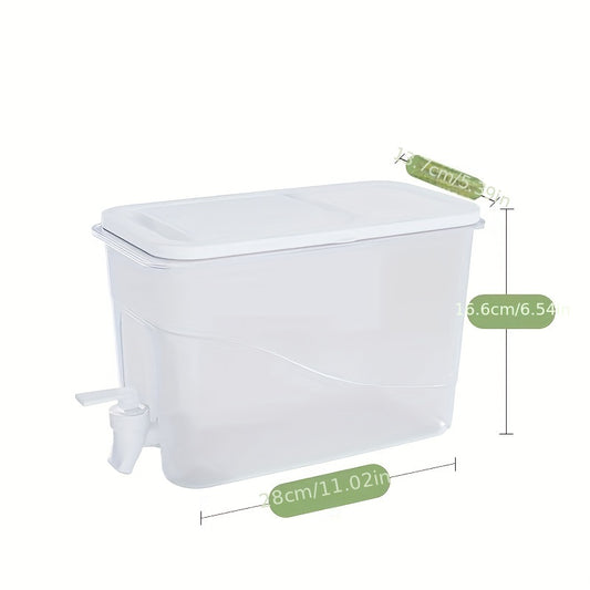 Large Capacity Beverage Dispenser With Faucet, 4L Cold Kettle For Fruit Juice