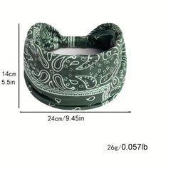 Boho Headbands For Women Stretch Wide Hair Bands Knot Turban Head Bands