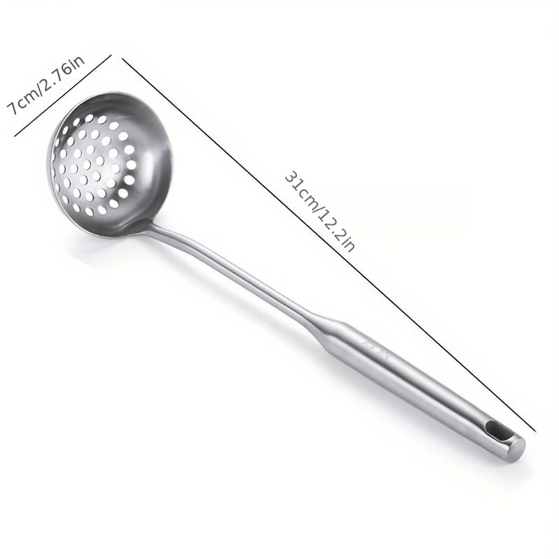 304 Stainless Steel Slotted Spoon Long Handle Tablespoons