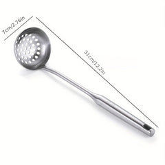 304 Stainless Steel Slotted Spoon Long Handle Tablespoons