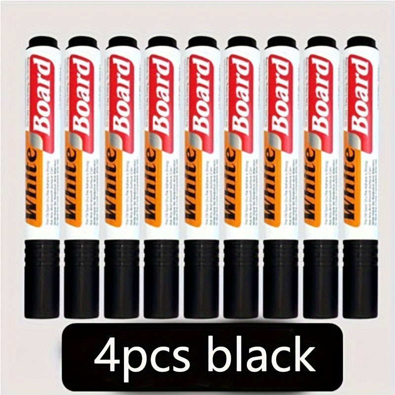 4pcs Whiteboard Markers for Teachers & Office Use