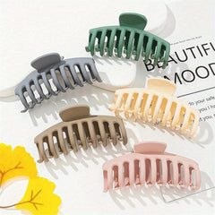 5pcs Frosted Hair Claw Women's Shark Claw Combination Set