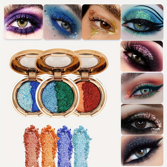 Sparkling Blocking Eyeshadow Palette Pearly Sequins 2