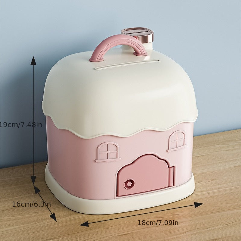 Portable Coin Piggy Bank Year's Cabin Storage Box