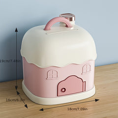 Portable Coin Piggy Bank Year's Cabin Storage Box