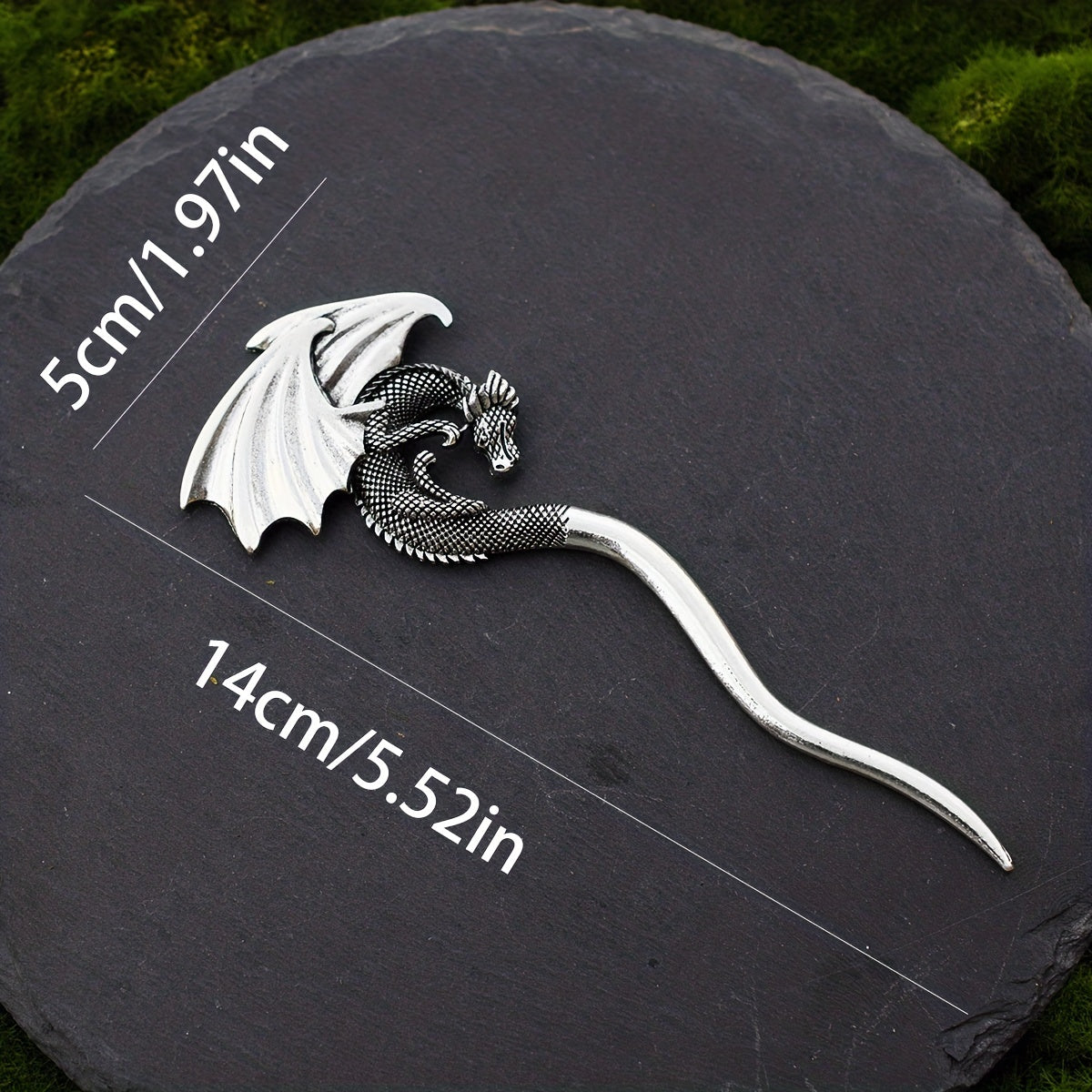 Ancient Silvery Hair Stick Flying Dragon Hair Fork Retro Style Hair Pin