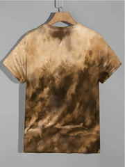 Flag Letter Print Men's Short Sleeve Graphic Tee
