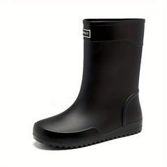 Women's Waterproof Non slip Outdoor Rain Boots Medium Tube