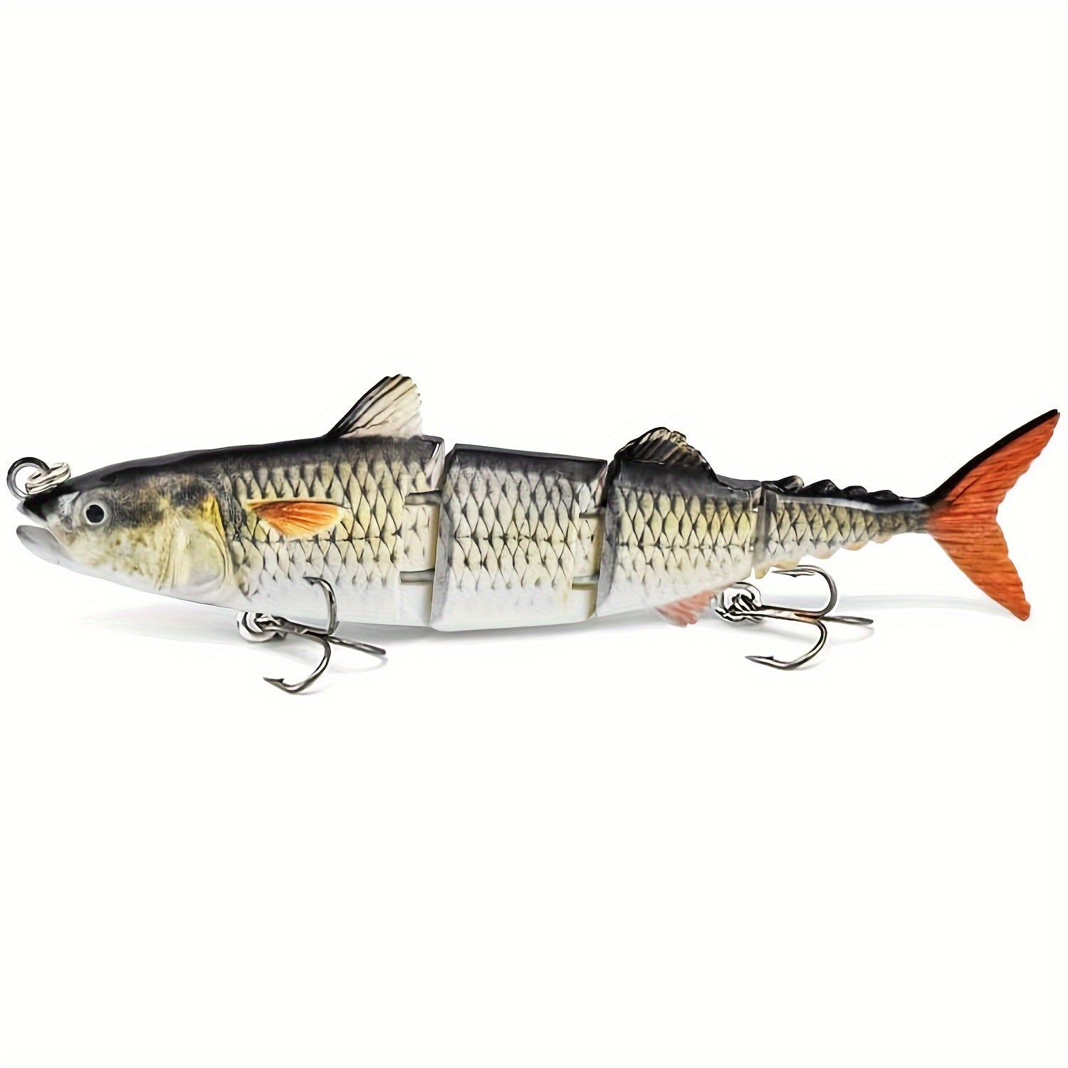 32.5g Tuna Fishing Lure 4 Segment Swimbait w/ Treble Hooks Freshwater Salt