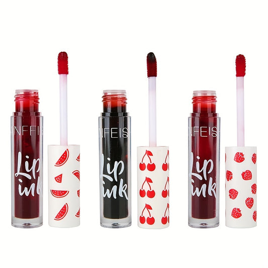3-in-1 Lipstick Water Lip Glaze - 3 Colors & Flavors