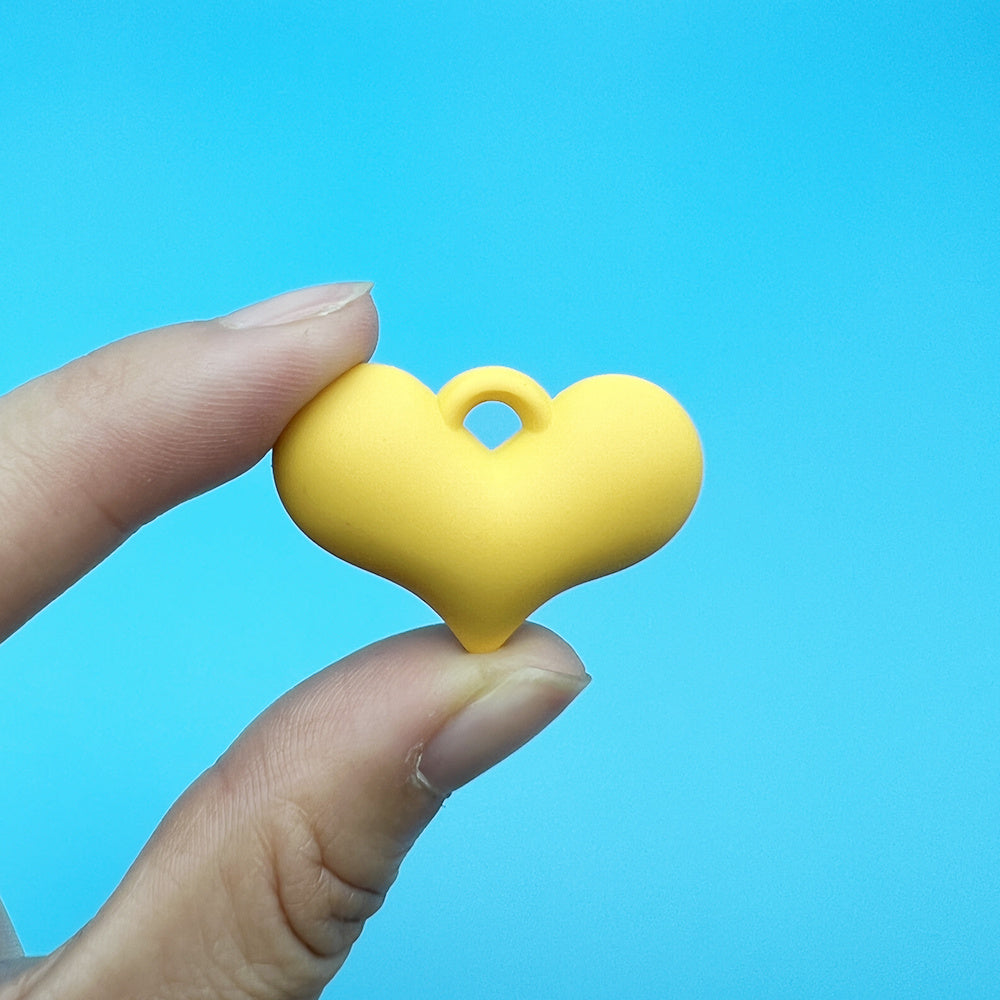 Acrylic Lacquer Heart Necklace Earrings Bag Decoration