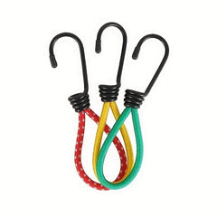 3pcs Outdoor Camping Tent Elastic Rope Buckle Fixed Elastic Bundle Rope Hook