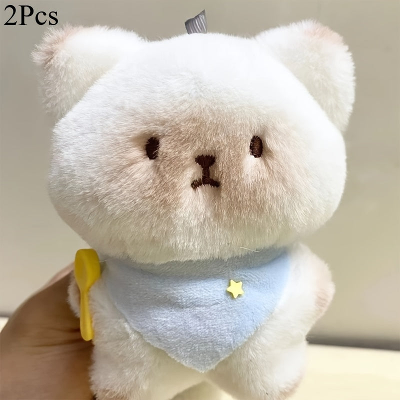 Plush Cat Dolls with Squeaker Hands & Heart Shaped Face