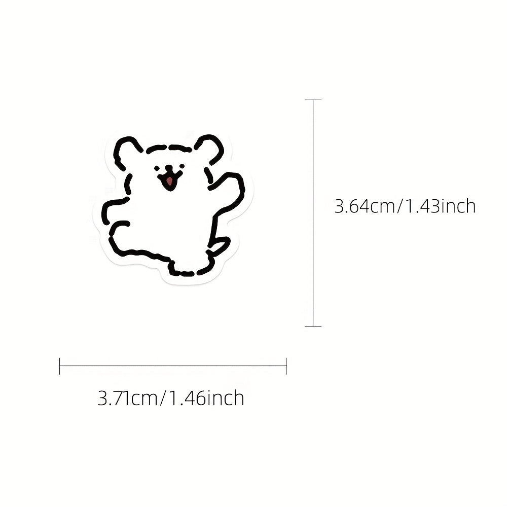 100pcs Puppy Dog Stickers Laptop Skateboard Phone Cute Animal Decals