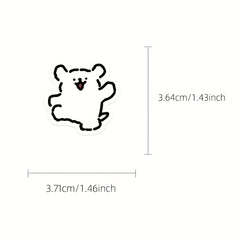 100pcs Puppy Dog Stickers Laptop Skateboard Phone Cute Animal Decals