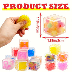 16pcs Multicolor Squishy Cube Pinch Balls Fidget Toys Sensory Relax