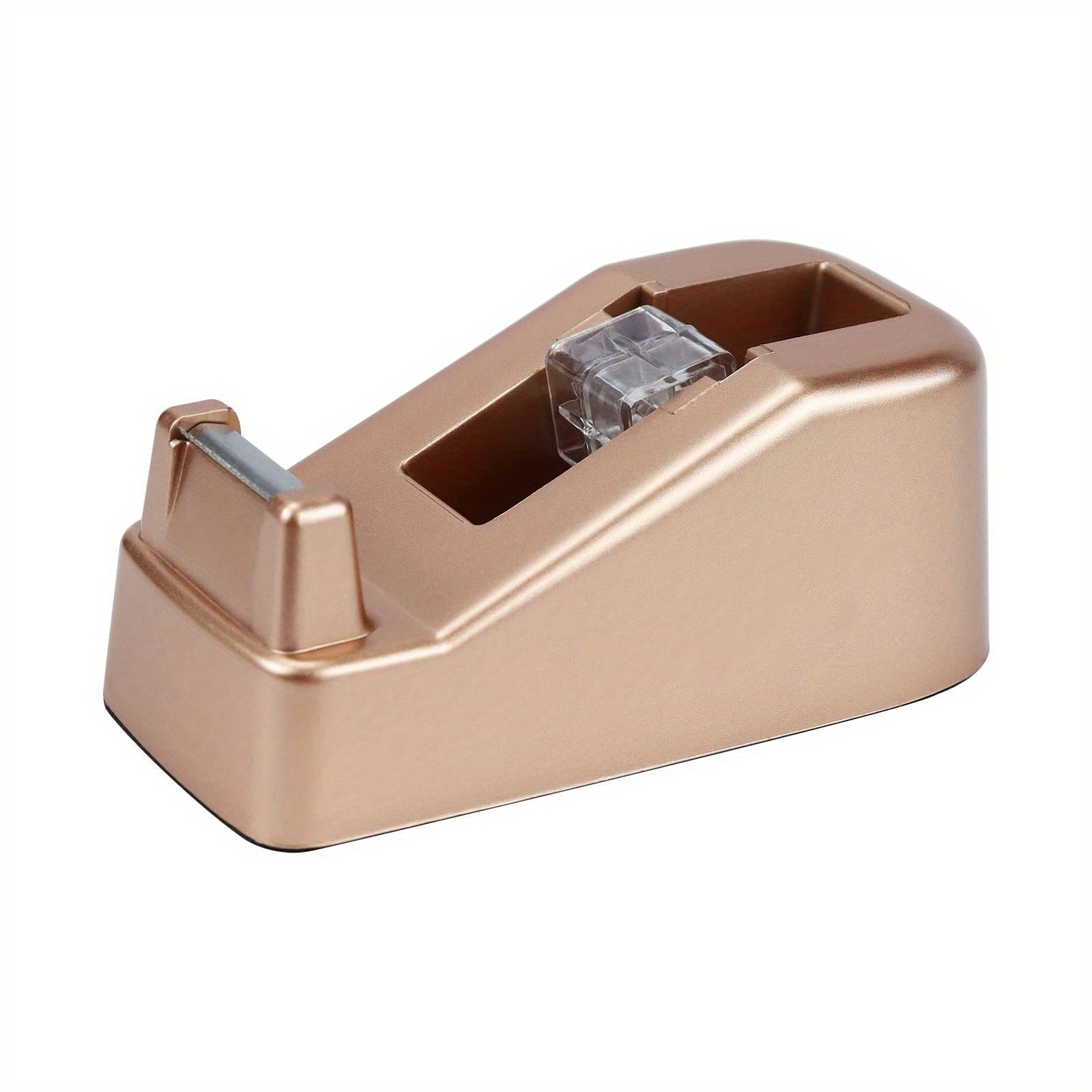 Retro Golden Desk Tape Dispenser with Non Skid Base