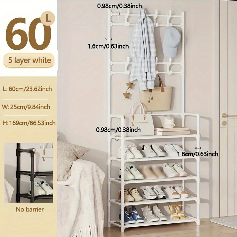 Metal Floor Coat Rack Clothes Rack Bedroom Hanging Clothes Rack Assembly