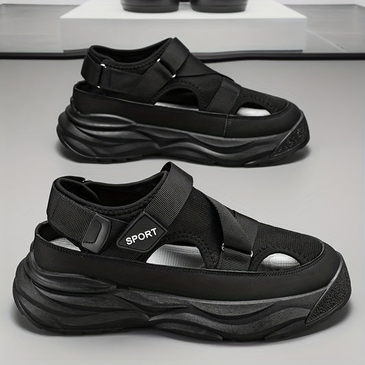 Men's Platform Sandals Non Slip Closed Toe Outdoor Beach Shoes