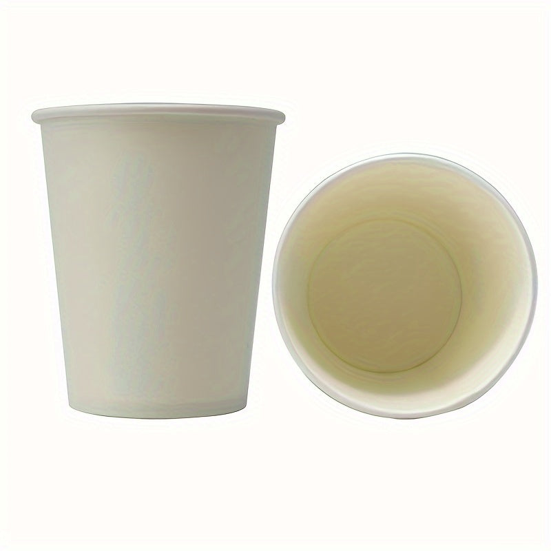 10pcs 250ml Hardened Paper Cup Pure Pattern Outdoor Party All Seasons