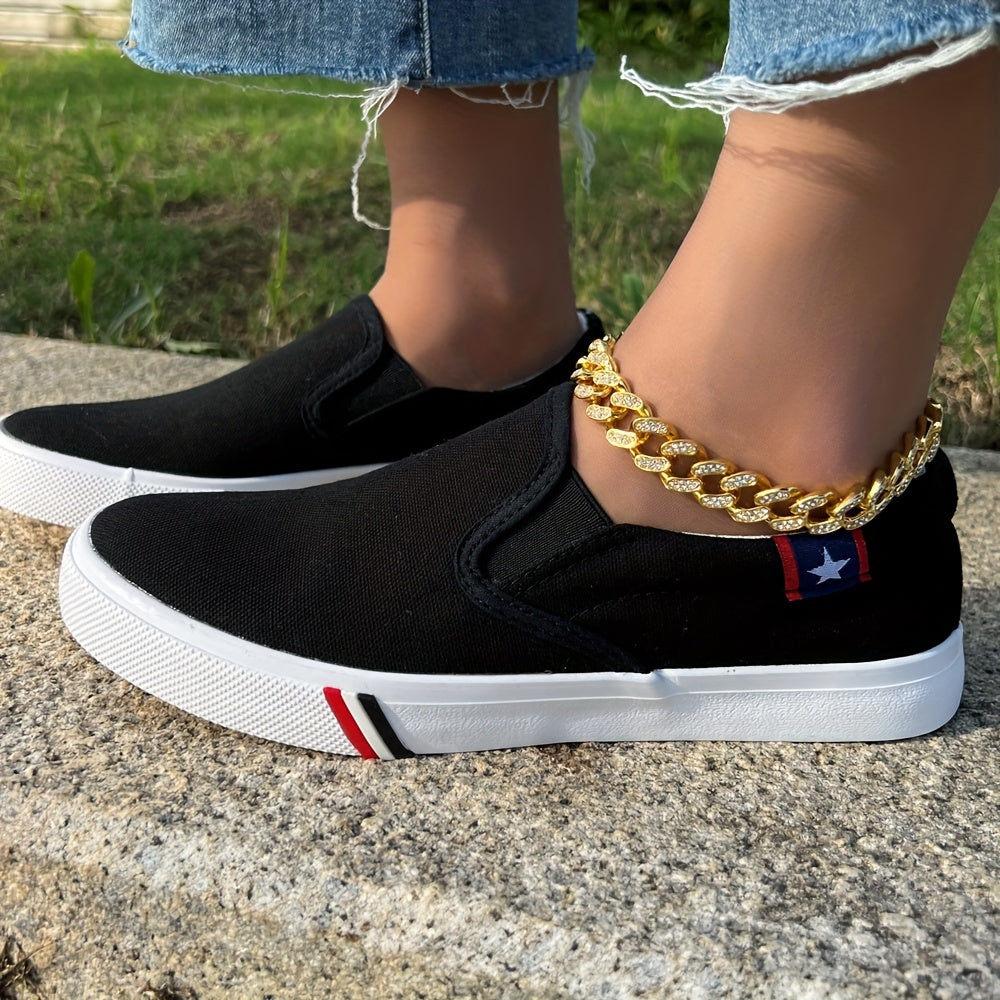 Men's Breathable Canvas Slip On Shoes for Jogging