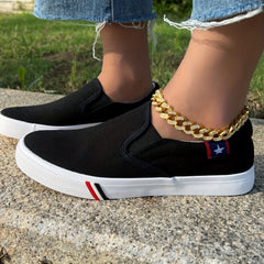 Men's Breathable Canvas Slip On Shoes for Jogging