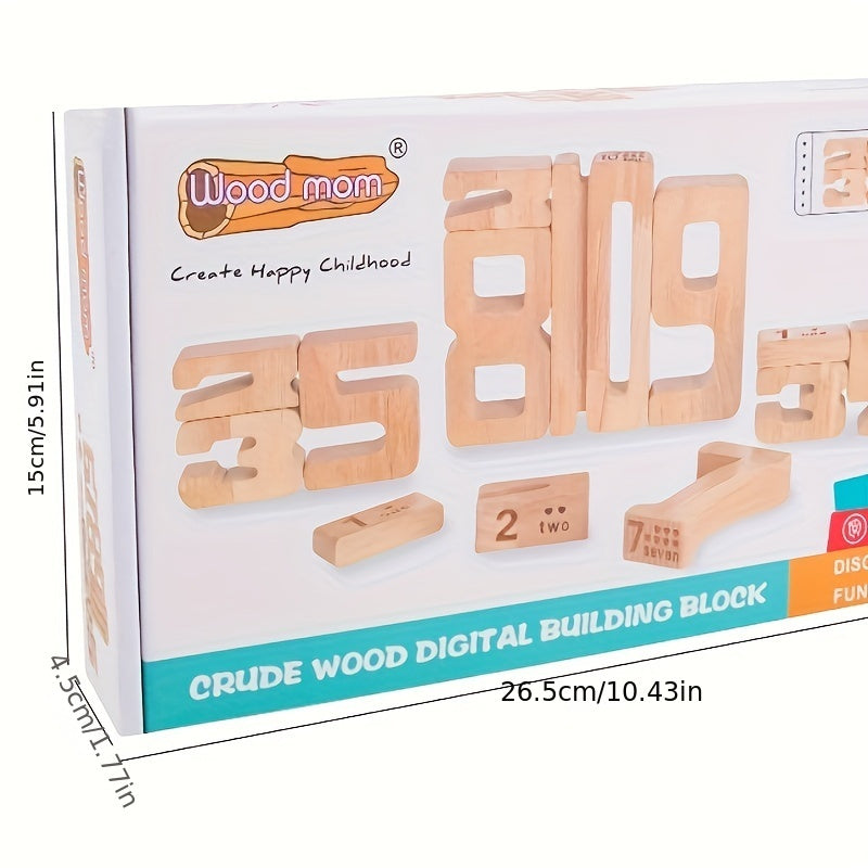 Wooden Building Blocks Toy for Math Education