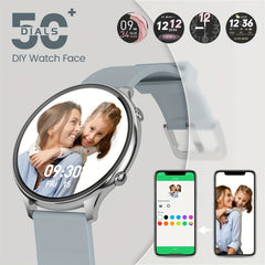 Women's Smartwatch with Wireless Calling and Menstrual Cycle Tracker