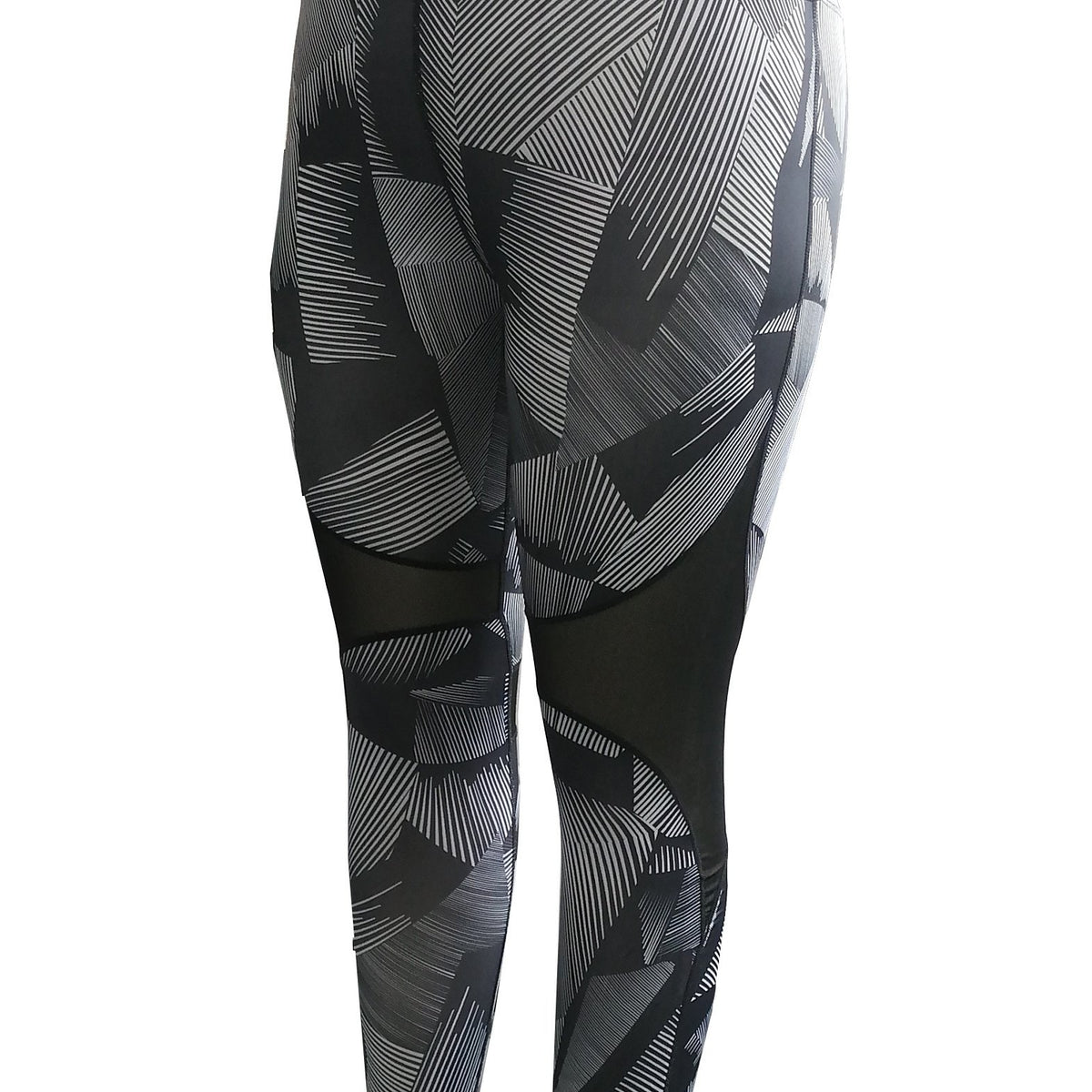  Sports Leggings Women's Plus Print Mesh Leggings