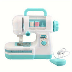 Portable Sewing Machine for Kids with Fabric, Thread, Measuring Tape