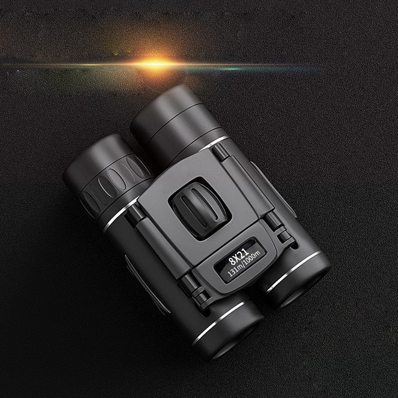 8x21 HD High Power Portable Binoculars for Adults Small Mini Folding Binoculars