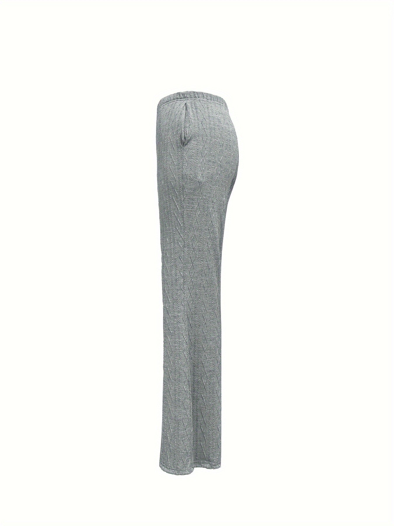  Women's Jacquard Flared Leg Pants