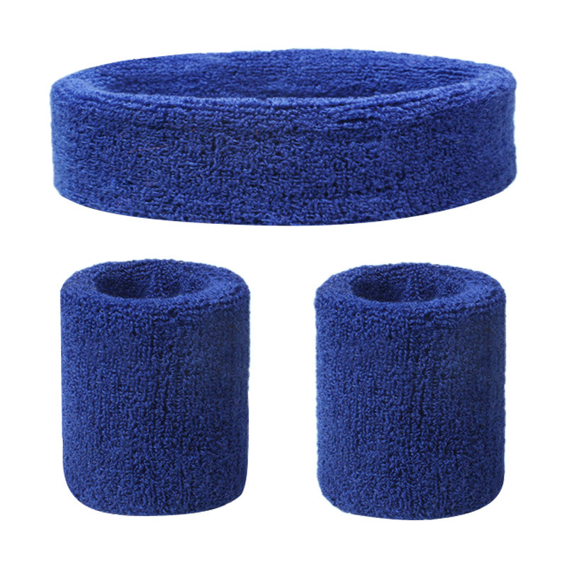 2pcs Sweat Absorbing Wrist & Head Bands for Outdoor Sports