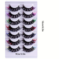 Fluffy Faux Mink Lashes - Stage Party Cosplay Makeup - Volume Curly Look