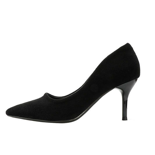 Pointed Toe Satin Stiletto Pumps for Women