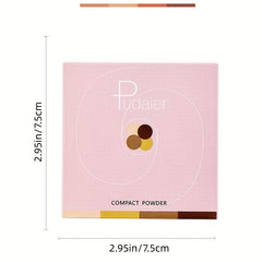 Natural Matte Finish Concealer Foundation Powder Compact